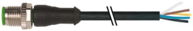 Przewód czujnik-siłownik ze złączem Złącze M12 liczba rdzeni 5 długość 2m Rodzaj A Męskie