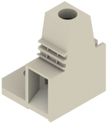 PCB terminal, 1 pole, pitch 15 mm, AWG 16-4, 85 A, screw connection, pebble gray, 1783700000