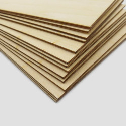 Plywood 100x100x2.0 mm - Board for Carving and Laser Cutting