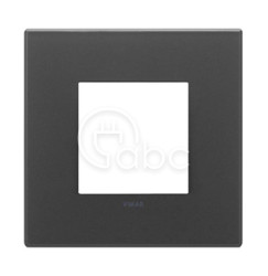 Ramka ozdobna 2M szkło satynowe czarne, 22642.73