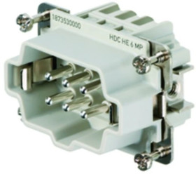 Wkład do złącz przemysłowych HDC HE 6 MP 1873530000