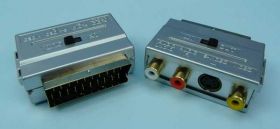 ADAPTOR SCART-&gt;3xGN.CINCH (IN) GOLD PRZE