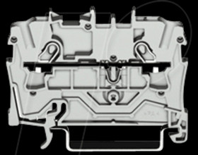 2002-1201 2-conductor feed-through terminal, 24 A 0.25 - 2.5 mm² grey