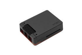 Aluminum Argon NEO 5 BRED Case with Built-in Cooling Fan (Compatible with Raspberry Pi 5)