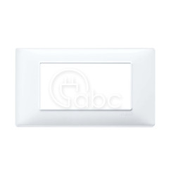 Ramka ozdobna Plana, 4M, White Technopolimer, 14654.01