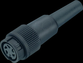 99 0606 00 03 Cable socket bayonet, series 678, 3-pin, unshielded, solder, IP4