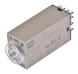 Timer Relay Szyna DIN, Montaż powierzchniowy 200 → 230V ac 4PDT 4-stykowy Omron 4PDT 1 → 30min H3Y-4