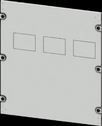 Aperture, sheet steel, (W x H x D) 600 x 550 x 10 mm, light gray, 8PQ2055-6BA21