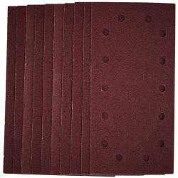 Draper 55805 1/2 Sanding Sheets with Hook and Loop, 115 x 230mm, 40 Grit 10Pc