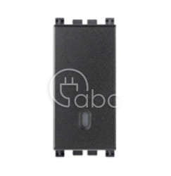 Łącznik uniwersalny (jednobiegunowy), 16AX, 1M, antracyt, 19001