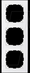 MEG4030-3619 M-PURE frame - 3-gang, polar white