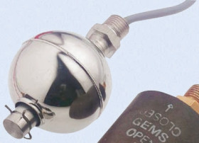 Przełącznik pływakowy Montaż pionowy, Poziomy długość kabla 1 m Gems Sensors Przekaźnik 220 V 200 V