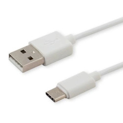 Kabel SAVIO CL-125 (USB typu C - USB 2.0 typu A 1m kolor biały)