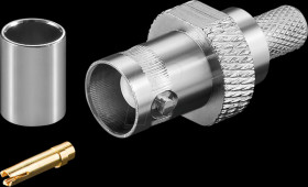 11358 BNC crimp coupling, RG59-/U, 75 Ohm