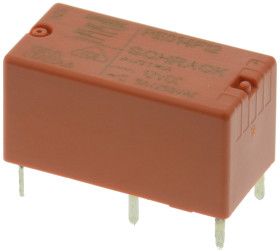 Przekaźnik mocy 12V dc SPDT TE Connectivity, montaż PCB 650Ω Otwór przezierny