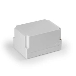 Obudowa Cubo S 125x175x100mm podstawa 25mm boki gładkie pokrywa szara IP67 ABS SABP131810LG