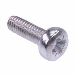 M2.5 x 8mm Pozidrive Pan Head Machine Screw - Pack of 100