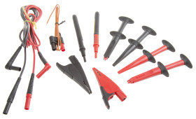 Przewody pomiarowe Fluke Zacisk krokodylkowy, Zaczep, Osłonięty 4 mm Zestaw przewodów do pomiarów przemysłowych