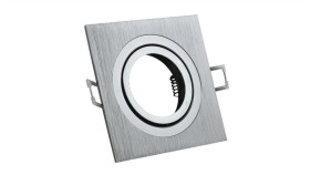 Oprawa Sufitowa Delius Kwadrat Szczotkowana Srebrn