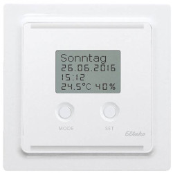 Eltako 30055803 FUTH55ED/230V Radio Clock Hygrostat 30m Range White