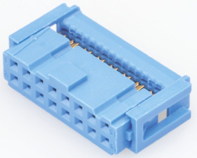 Złącze IDC 16-pinowe 2-rzędowe raster: 2.54mm Żeński TE Connectivity