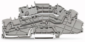 Installation terminal block, spring-clamp connection, 0.25-4.0 mm², 2 pole, 24 A, 6 kV, gray, 2003-6650