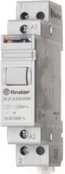 Current-surge relay, 1 Form A (N/O), 230 VAC, 16 A, 230 V, 400 W, 20.21.8.230.4000
