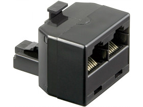 T-Adapter ISDN Wtyk RJ45 (8P8C) 2x gniazd RJ45 (8P8C)