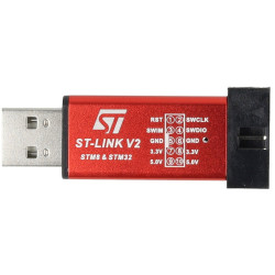 Programator ST-Link V2 do STM32 i STM8 czerwony