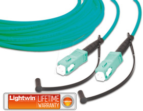 LSP-50 SC-SC 3.0 OM3 Simplex fibre optic patch cable, MM OM3, SC - SC, 3.0 m