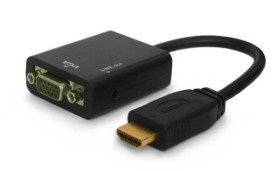 Adapter SAVIO cl-23 (HDMI M - D-Sub (VGA) F 0,20m kolor czarny)