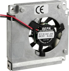 DC radial fan, 5 V, 50 x 50 x 10.5 mm, 4.8 m³/h, 34 dB, ball bearing, SEPA HYB50C05