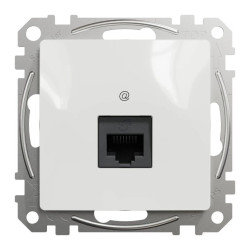 Gniazdo komputerowe RJ45 kat. 5e UTP, białe, Sedna Design i Elements SDD111451