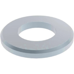 Washer, M12, H 2.5 mm, inner Ø 13 mm, outer Ø 24 mm, steel, galvanized, according to DIN 125/ISO 7090, BYB-3-16H905