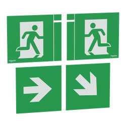 Etykieta bezpieczeństwa Green, White opis Kierunkowy tekst None