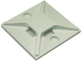 Mounting base, ABS, white, self-adhesive, (L x W x H) 25.4 x 25.4 x 4.2 mm, ABM2S-A-C