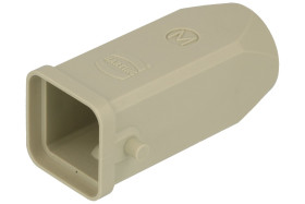 Obudowa złącza; Han A; 19200030420; 3A; plastik; proste; na przewód; wyjście na dławnicę M20; do 1 klamry; 1 górne wyjście przew