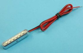 LAMPKA LED BLUE 6xSMD 12V PODŁUŻNA