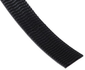 Taśma rzepowa, typu: haczyk, dł. 5m, szer. 25mm, kolor: Czarny, RS PRO