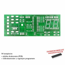 Programowany cykliczny przekaźnik czasowy 1-99 s/min - PCB i mikroprocesor do projektu AVT 1820
