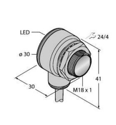 Bezzwrotny czujnik fotoelektryczny Turck TM18RP6R 3042010 przełączanie w ciemności 1 szt.