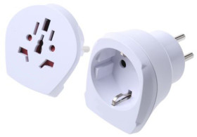Adapter podróżny kraj 1 Australia, Europa, Włochy, Szwajcaria, Wielka Brytania, USA kraj 2 Europa, Izrael 16A złącze 1