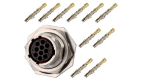 Rt0w71210snh-K Złącze Okrągłe Gniazdo,Wtyk 10Pin Żeński Zaciskanie Rt360