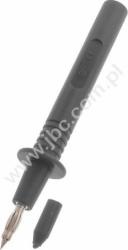 404-IEC-SW Sonda probiercza bezpieczna z gniazdem 4mm, L=115mm, czarna, ELECTRO-PJP, 404IECSW (jak D-4011), 404-IECN