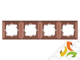 PERŁA Ramka 4 poczwórna miedź metalik Ra-4P ABEX