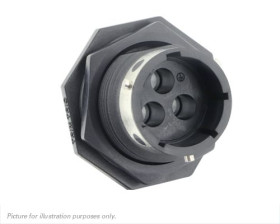 Złącze wielostykowe przemysłowe 3-pinowe, panelowe Souriau Sunbank by Eaton