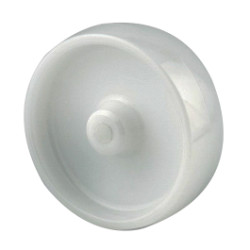 Kółko do wózka, Nylon twardy, Poliamid, Biały, obc.: 600kg, śred.: 200mm, szer.: 46mm