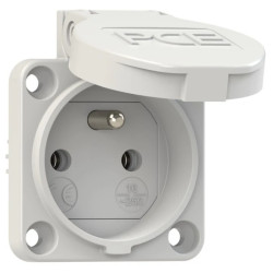 Gniazdo tablicowe 10/16A 2P+Z 230V szare IP54 104-0g