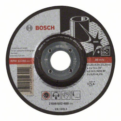 Bosch Accessories 2608602488 Tarcza tnąca wygięta Średnica 125 mm Średnica otworu 22.23 mm metal, stal nierdzewna 1 szt.