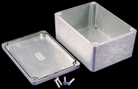 1550Z115 Die-cast aluminium housing,148 x 108 x 75mm, thick-walled, IP 66